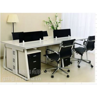 广州办公家具现代职员办公桌 四人位屏风办公桌椅 组合 简约 修改