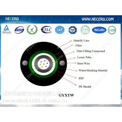 供应室外12芯多模布线光纤 阻燃光缆 GYXTZW-12A1