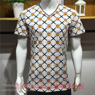 广州男装尾货批发 广州品牌男装尾货批发 运动男装尾货批发短袖T恤