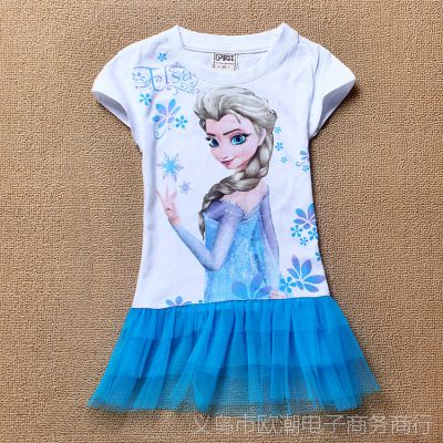 2014װͯȹ ѩԵ Frozen Ůͯȹ óͯװ