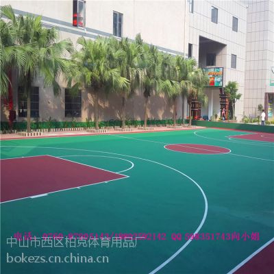 广州市从化市 彩色篮球场 PU篮球玚/网球/羽毛球场价格