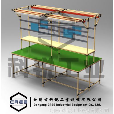 厂家供应精益管工作台，线棒防静电工作桌，车间精益管检测桌