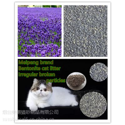 出口供应优质膨润土猫砂 新型不规则破碎颗粒猫砂 结团好