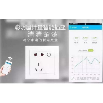 聪明屋无线遥控插座 86型墙壁电源座 家用智能计量插座 智能插座生产厂家招商代理