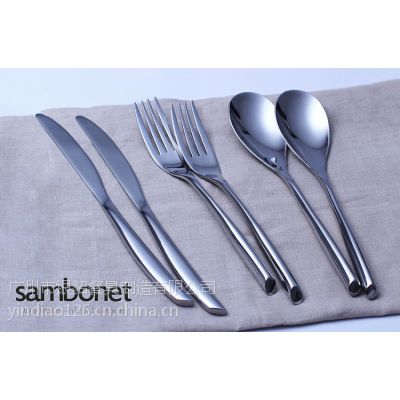 SAMBONEF西餐刀叉 304不锈钢刀叉 广东不锈钢餐具生产厂家