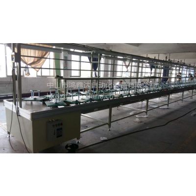 中山横栏吊扇灯装配线生产线，中山古镇风扇灯环形组装线流水线