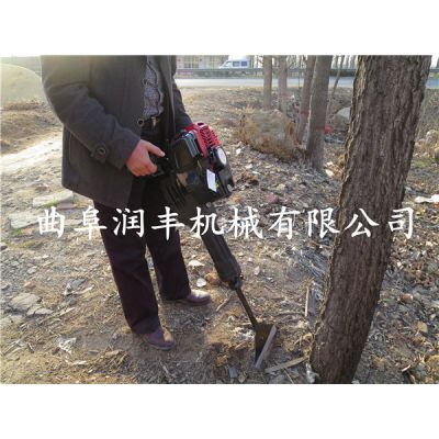 人工起挖树木用机械 润丰带土球连根切断起苗机
