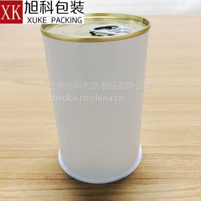 上海旭科300#易拉罐马口铁宠物食品罐易拉盖铁罐密封糖果罐