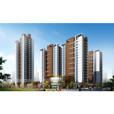 山东烟台东方华府建筑方案施工图设计