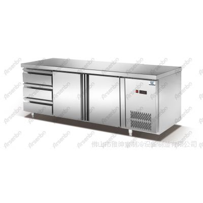 厨房抽屉冷藏柜  风冷循环系统  全不锈钢保鲜抽屉式冷柜