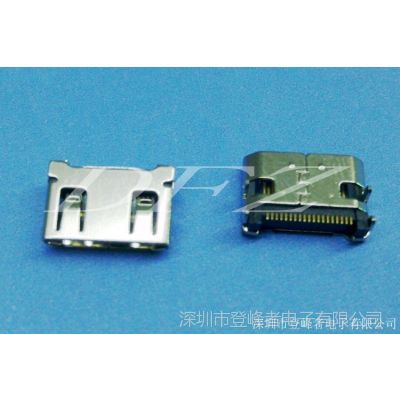 供应MINI HDMI C Type 母座 铜壳镀镍