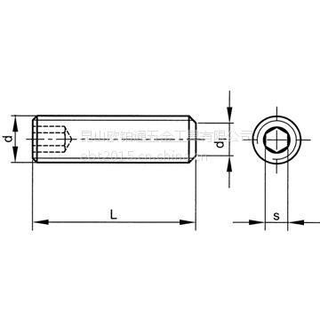 内六角平端紧定螺钉 Hexagon socket set screws