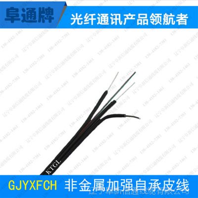 GJYXFCV-2B1单模2芯非金属加强双芯自承式蝶形室外皮线/室外光纤