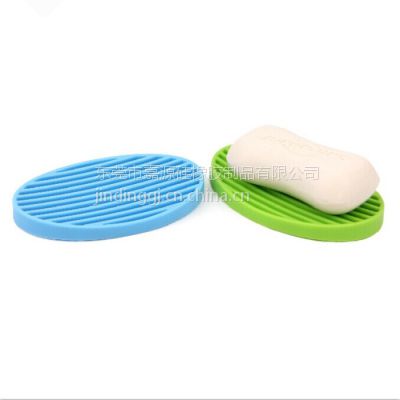 创意家居香皂沥水托架 防滑硅胶肥皂架 浴室硅胶用品