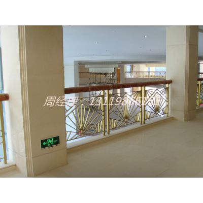 艺术浮雕铜艺雕刻护栏 私人会所楼梯铜护栏厂家