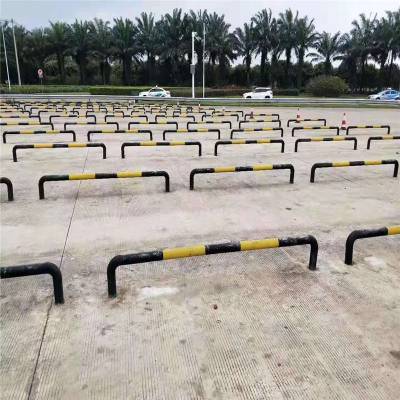 汽车停车器防撞栏专业厂家优盾80cm钢铁警示柱 分道口柱 路桩