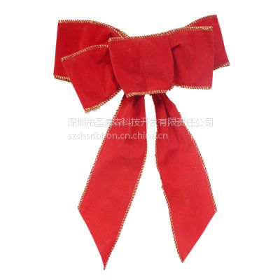 深圳厂家直销婚庆饰品红色蝴蝶结，包装盒彩带