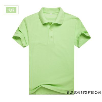 青岛工作服|即墨工作服定制批发|全棉圆领短袖T恤纯色休闲文化衫