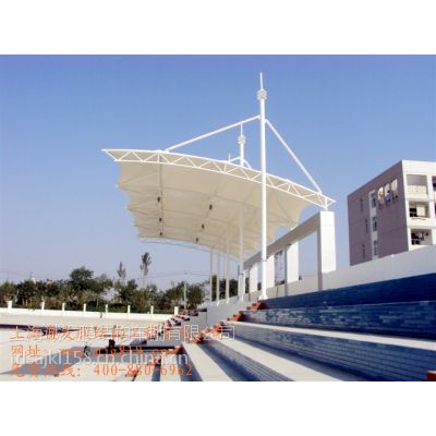 荆州公交站台、体育看台、舞台屋顶膜结构的制作及安装价格优惠