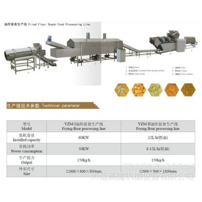 油炸面食锅巴机械生产线 1.
