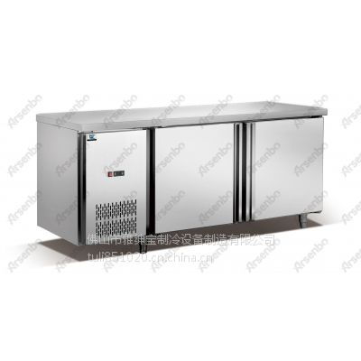厂家销售工程款两门工作台 单门保鲜平台柜 两门直冷操作台 风冷冷藏柜