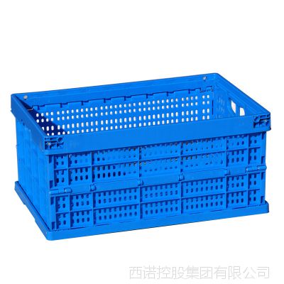 厂家直销工业用加厚pp新料可折叠物流箱 604034C2