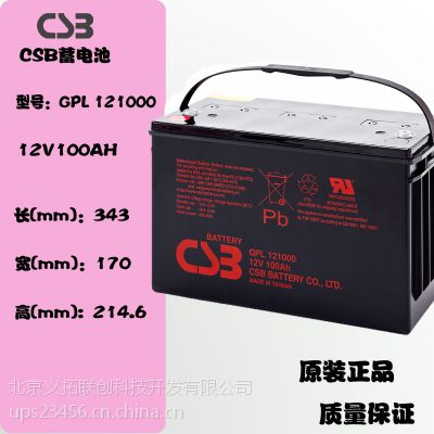 新民市仓库直供台湾希世比CSB 12V100AH/GP121000蓄电池