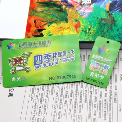 厂家直供 全新料PVC 子母卡双联卡条码卡会员卡定制制作 免费设计