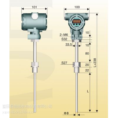 回油箱温度变送器ZWB智能温度变送控制器插入长度