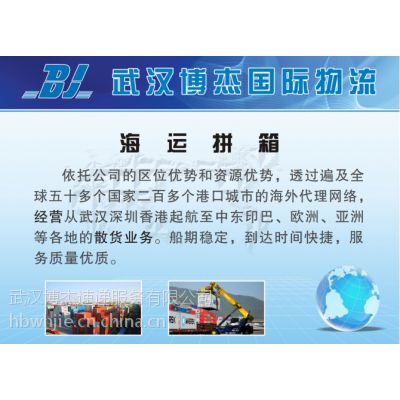武汉到新加坡海运公司|武汉到新加坡搬家公司
