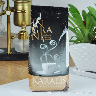KARALIS/卡拉莉斯意大利***咖啡豆 意式特浓咖啡粉1KG 金标