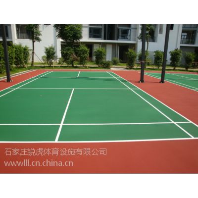 供应石家庄桥东区的塑胶地面施工厂家锐虎体育公司