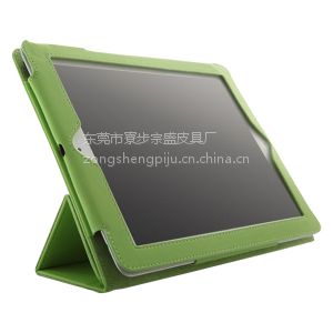 供應(yīng)東莞工廠供應(yīng)ipad 3/4保護(hù)套 帶機(jī)框電壓皮套 平板電腦皮套