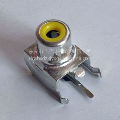 东莞浩盛生产供应优质AV铜芯插座 AV-804-03黄色插口