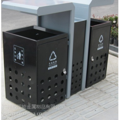 广州匠能供应不锈钢室外环保垃圾桶分类垃圾箱