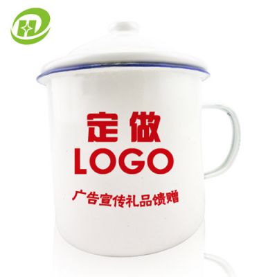 供应专业复古怀旧***搪瓷杯定制茶缸广告杯礼品杯子水杯定做logo印字