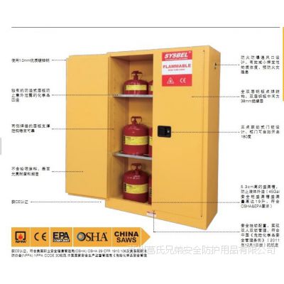 SYSBEL西斯贝尔可燃液体防火安全柜（60加仑/227升　防火防爆柜