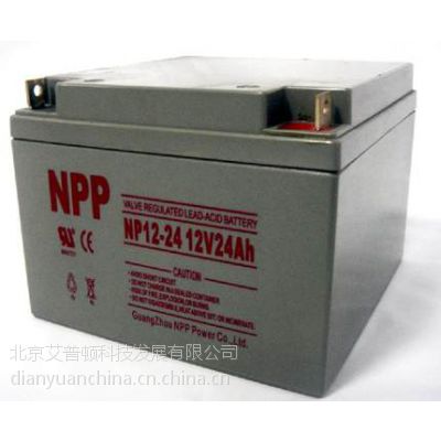 耐普蓄电池 NP12-24 太阳能免维护蓄电池 12V24AH UPS电源