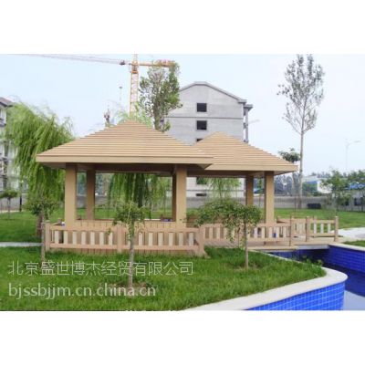 SSBJ北京东城区木塑地板、木塑栏杆、木塑木屋凉亭,，木塑花箱，木塑树池现代风格