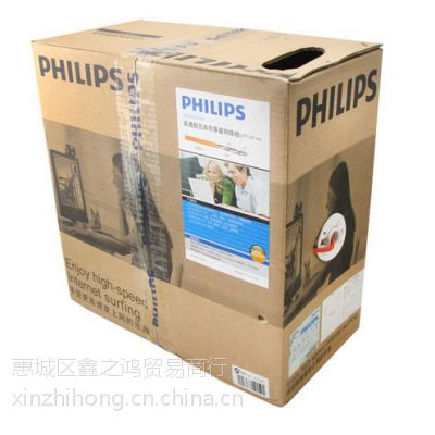 Philips/飞利浦网线特惠超五类非屏蔽SWA1931/93蓝色100米305米***批发