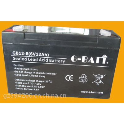 深圳厂家供应出口转内销BATTERY 6V12AH铅酸蓄电池