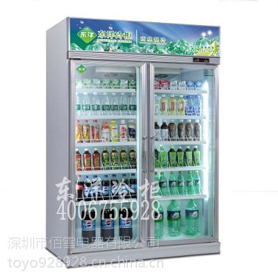 超市用的冰柜冰柜的价格双开门展示冰柜