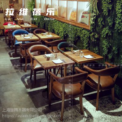 供应拉维蓓乐韩式实木轻食餐厅桌子定做 （上海轻食餐厅桌椅定做）