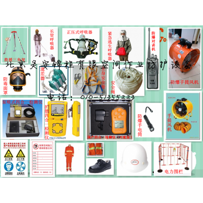 供應有限空間作業應急救援裝備