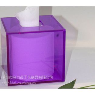 深圳亚克力纸巾盒厂家 有机玻璃纸巾盒