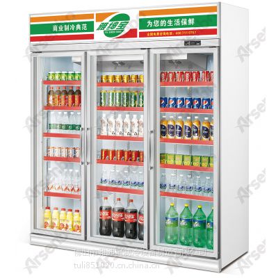 厂家直销玻璃门展示柜/奶茶展示柜供货商/冰箱代理