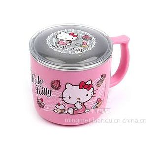 供应凯蒂猫新款透明盖水杯韩国儿童用品批发***