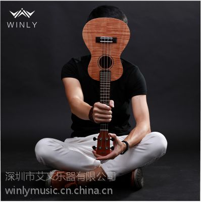 WINLY尤克里里 23寸UKULELE奥古曼虎纹乌克丽丽A1C