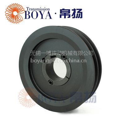 b型三角带轮尺寸采购spb355-2选无锡帛扬锥套皮带轮厂家