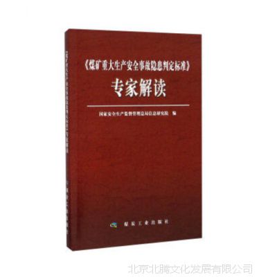 新书-《煤矿重大生产安全事故隐隐患判定标准》专家解读